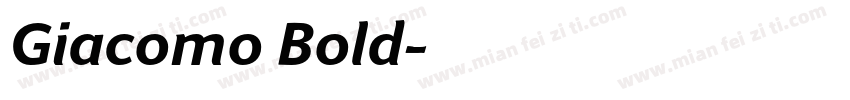 Giacomo Bold字体转换